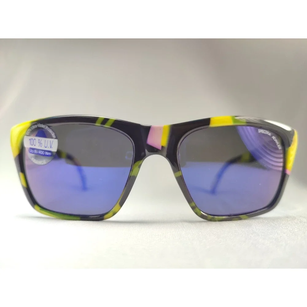 Bollé Acrylex 527 Vintage 90s Multicolor Spectra Lens Sunglasses NWT France